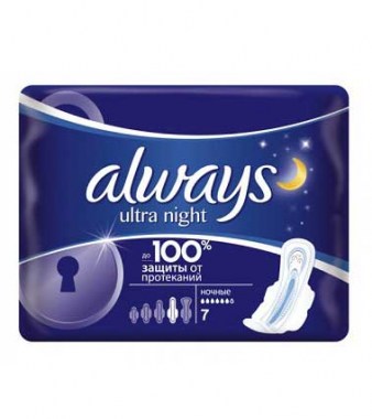 Прокладки ALWAYS Ultra Night Single 7шт